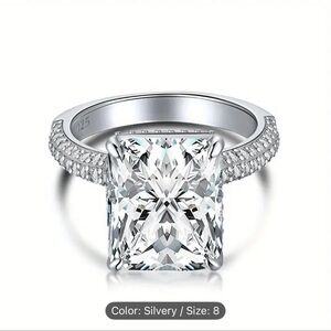 Silver Diamond Accent Ring